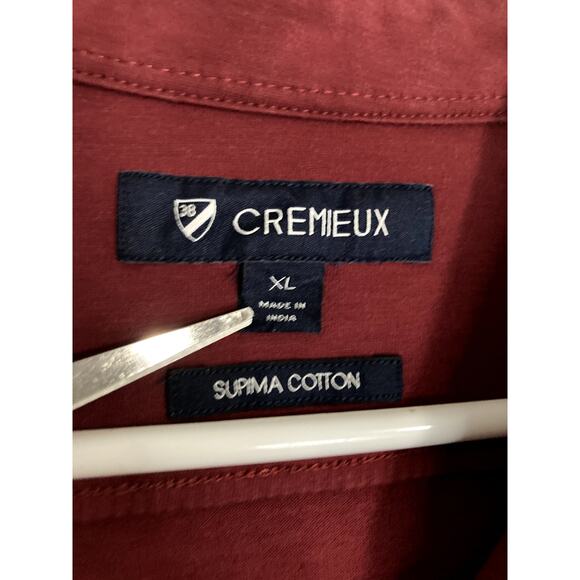 Daniel Cremieux Polo Shirt Mens XL Red Supima Cotton Washed Down Dress Party - Picture 3 of 10